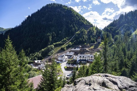 Provincial mining museum, former ore processing plant, historic ore mine, Ridnauntal, South Tyrol,