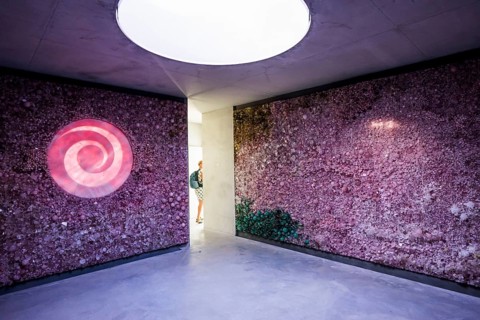Meditation room with real crystals, artist Tia-Thuy Nguyen, Petit Portier, Monte Carlo, Cote