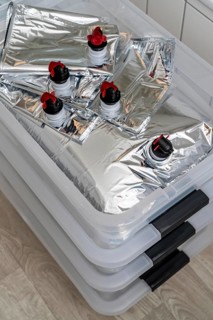 10 litre water bag, for storing drinking water at home, as an emergency reserve in the event of a