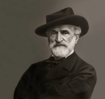Giuseppe Fortunino Francesco Verdi, 1813 – 1901, Italian composer, digitally edited after a