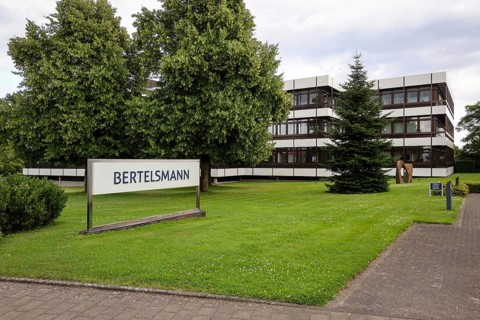 Gütersloh, North Rhine-Westphalia, Germany - BERTELSMANN, Head Office of Bertelsmann SE & Co. KGaA.