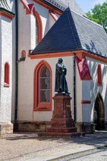 Luther monument by sculptor Paul Ernst, monument to the reformer Martin Luther at the church, St
