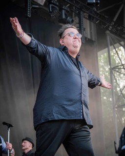 Sebastian Krumbiegel, singer of the band Die Prinzen at the Berliner Rundfunk 91.4 Open Air in the