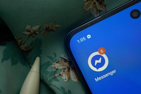 Dhaka, Bangladesh- 07 May 2025: Messenger app icon is seen on smartphone