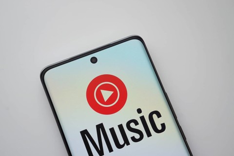 Dhaka, Bangladesh - 13 March 2025: The logo of the Youtube Music is displayed on a smartphone