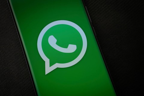 Dhaka, Bangladesh- 04 July 2025: The logo of the WhatsApp is displayed on a smartphone screen