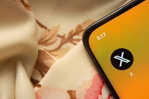 Dhaka, Bangladesh- 07 May 2025: Twitter (X) app icon is seen on smartphone