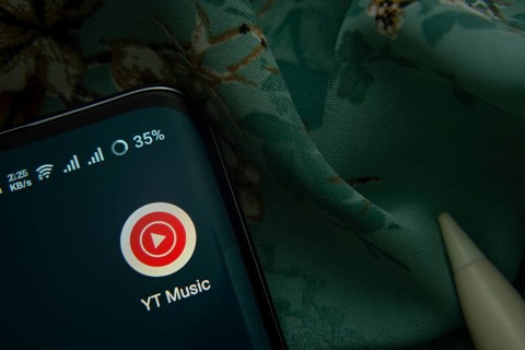 Dhaka, Bangladesh- 07 May 2025: Youtube Music app icon is seen on smartphone