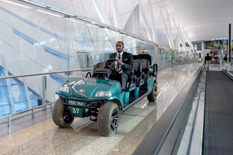 Airport chauffeur service for passengers, Abu Dhabi, United Arab Emirates