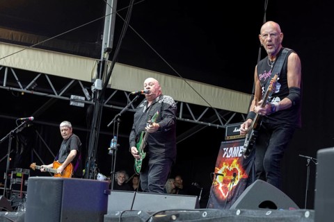 Jake Burns, singer, guitarist, Stiff Little Fingers, punk rock band, Northern Ireland, open air at