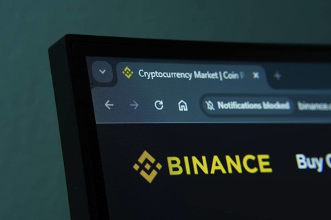 Dhaka, Bangladesh- 02 June 2025: Close-up of a computer screen displaying the binance web interface
