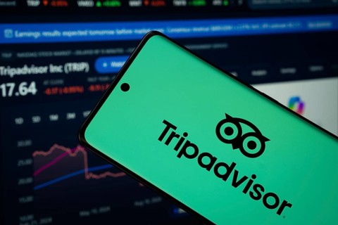 Dhaka, Bangladesh- 22 June 2025: Tripadvisor logo is displayed on a smartphone screen, with a stock