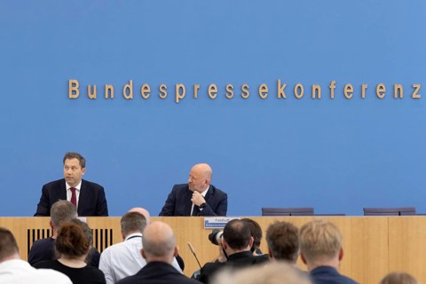 Berlin, Germany - 24 June 2025: Finance Minister Lars Klingbeil presents the draft federal budget