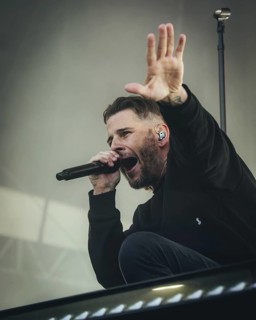 M. Shadows (Matthew Charles Sanders), singer of Avenged Sevenfold live at the Zitadelle Spandau in