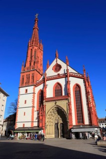 St Mary's Chapel on the Würzburg market square, Würzburg, Lower Franconia, Bavaria, Germany
