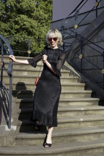 Katja Eichinger arriving at Charles Gounod's Roméo et Juliette after William Shakespeare at the