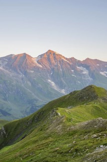 Sunrise in the Mountains at Hochalpenstraße, view from Fuscher Törl, Pinzgau, Salzburg, Austria