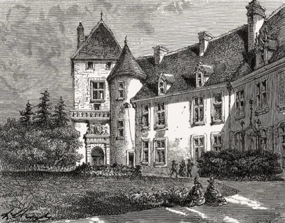 Epoisses castle, château d'Époisses, village d'Époisses, Burgundy, Côte-d'Or, France, former home