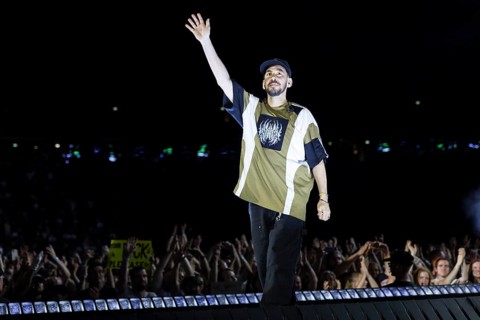 Mike Shinoda, singer and bassist of Linkin Park live on From Zero World Tour 2025 at the