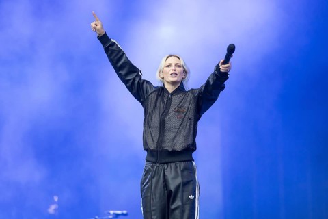 Emily Armstrong, lead singer of Linkin Park live on From Zero World Tour 2025 at the Olympiastadion
