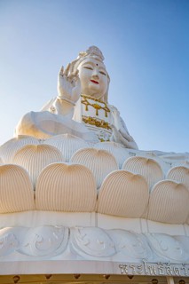 Guan Yin (Goddess of Mercy) statue at Wat Huay Pla Kang Temple in Chiang Rai province of Northern