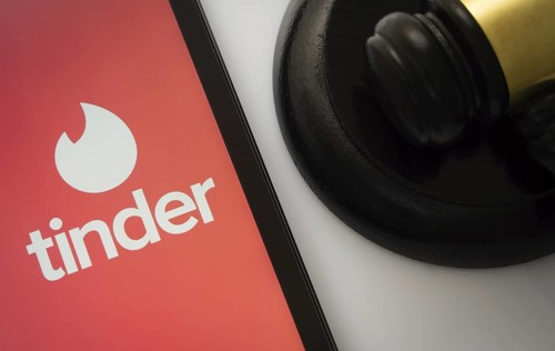 Dhaka, Bangladesh- 18 March 2025: A close up of an iPad screen displaying the tinder app alongside