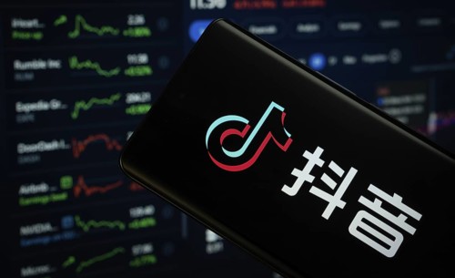Dhaka, Bangladesh- 18 March 2025: tiktok logo is displayed on a smartphone screen, with a stock