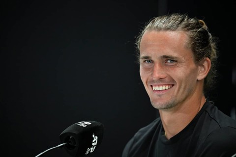 Press conference, PK, portrait, Alexander Zverev GER, smiles, tennis, ATP 250, BOSS Open 2025,