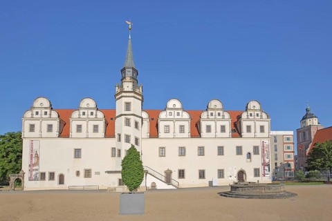 Johannbau built in 1556 Museum of City History, Renaissance, Castle, Dessau, Dessau-Roßlau,
