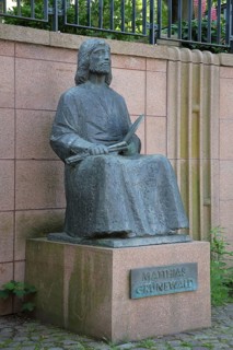 Monument to Matthias Grünewald, Renaissance painter and engineer, inscription, Halle an der Saale,