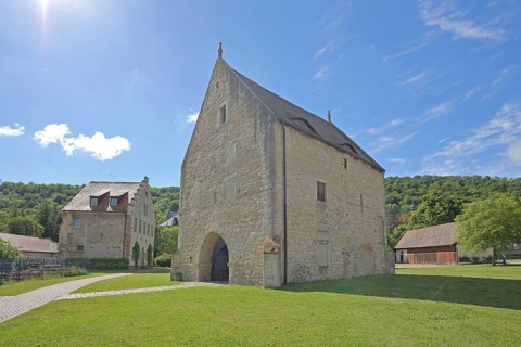 Neo-Gothic house and Gothic house of the Landesschule Pforta of the former Cistercian abbey and