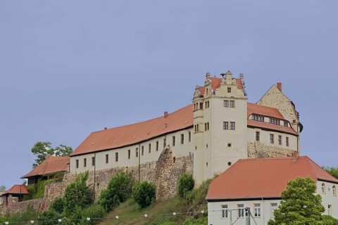 Carolingian ancestral castle Wettiner, castle, castle, Wettin, Wettin-Löbejün, Lower Saale Valley,