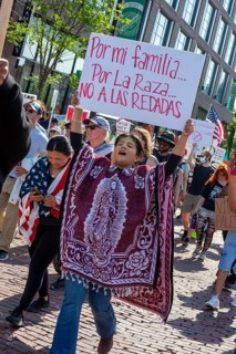 Detroit, Michigan USA - 14 June 2025 - Thousands gathered for a 'No Kings' rally, protesting