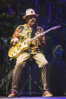 Carlos Santana, singer and guitarist of Santana live on Oneness Tour 2025 at the Uber Arena in