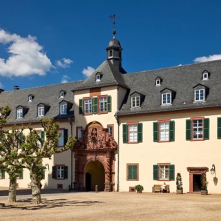 Inner courtyard, Bad Homburg vor der Höhe Castle, Hesse, Germany