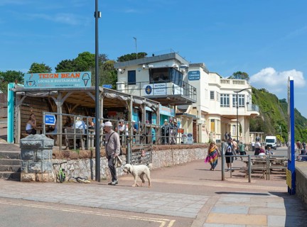 Teign Bean cafe, National Coastwatch, Teign Corinthian Yacht Club, Eastcliff, Teignmouth, south