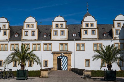 Neuhaus Palace, prince-bishop's residence, Weser Renaissance, Paderborn, Westphalia, North