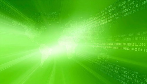 Business, abstract background, blur computer code, AI generated