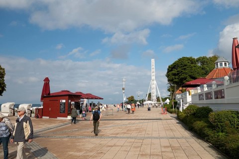 Beach promenade, promenade, Ferris wheel, Baltic resort Kühlungsborn, West district, Rostock