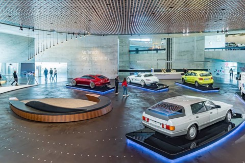 Mercedes-Benz Auto 2000 from 1981: The Mercedes-Benz Museum in Stuttgart presents a journey through