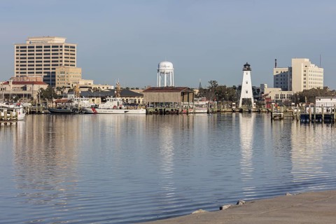 Small Craft Harbor at Gulfport, Mississippi, USA