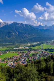 At the summit, to the Karwendel, Magdalena Neuner Weg, Krepelschrofen, Wallgau, Werdenfelser Land,