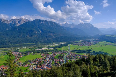 At the summit, to the Karwendel, Magdalena Neuner Weg, Krepelschrofen, Wallgau, Werdenfelser Land,