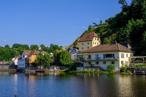 Hals an der Ilz, Ilzschleifen, near Passau, Lower Bavaria, Bavaria, Germany