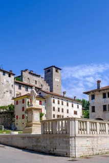 Piazza Maggiore, Old Town, Feltre, Veneto, Italy