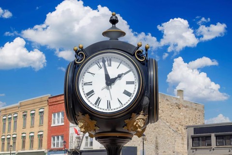 Paris, a picturesque town on Grand and Nith Rivers in County of Brant in Ontario