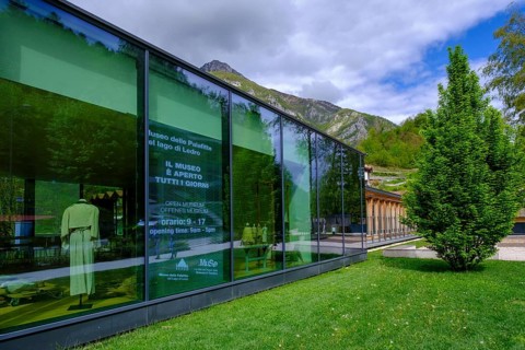 Museo di Palafitte, Pile Dwelling Museum, Lake Ledro, Lago di Ledro, Trentino, Italy