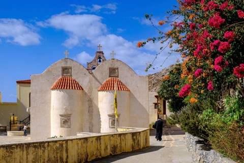 New Preveli Monastery, Preveli Monastery, near Plakias, Crete, Greece