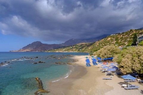 Skinos beach, Plakias on the Libyan Sea, south coast, Crete, Greece