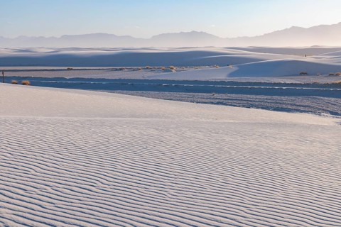 Patterns in the dunes at White Sands National Park in Alamogordo, New Mexico, USA